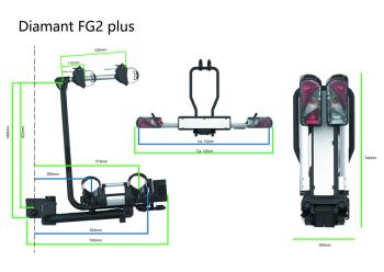 Diamant FG2 Plus suport de biciclete pentru cârlig de remorcare 4.Imagine